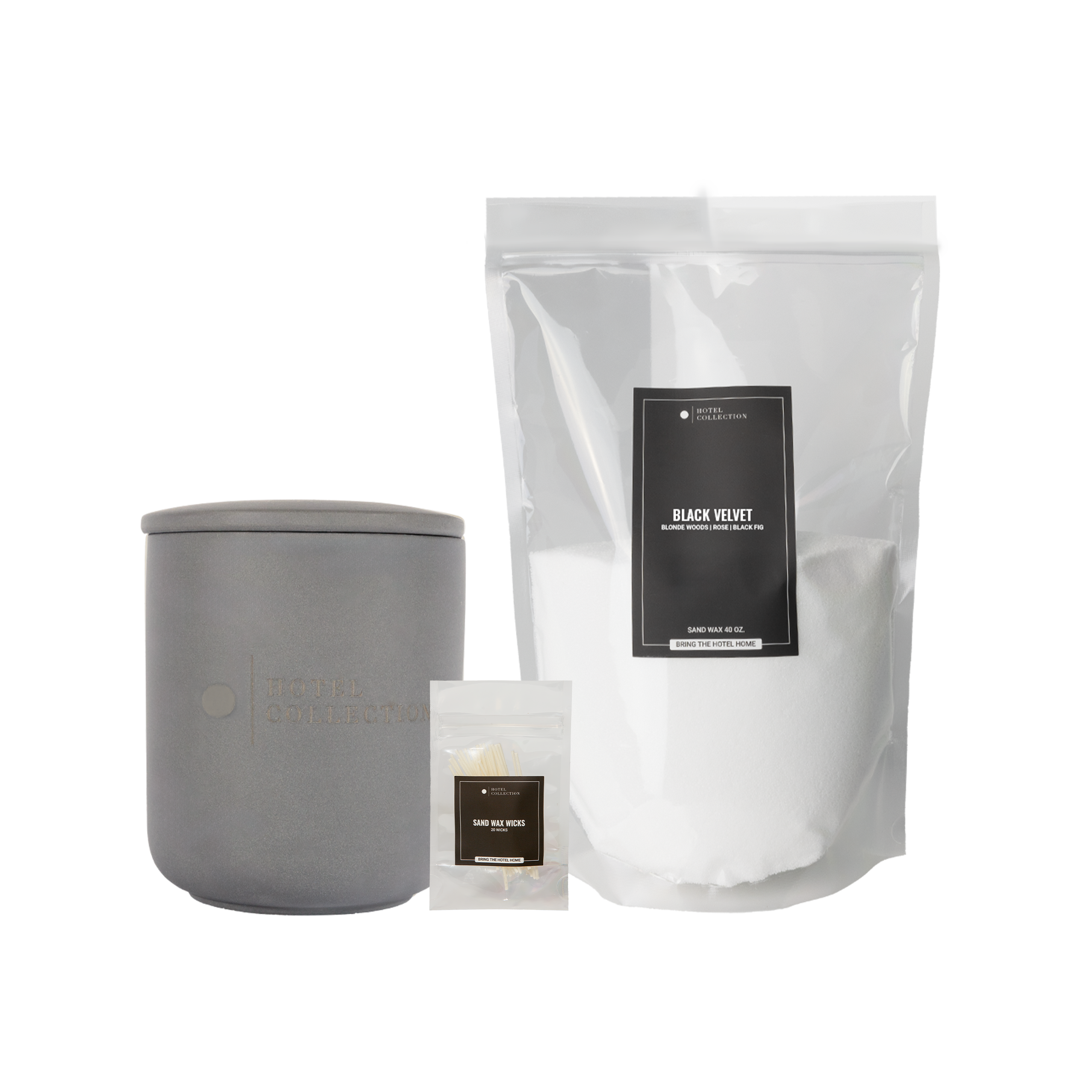 メンテナンス absolute wax /Solid ceramic SET Refillable Ceramic Sand Wax Set - 20oz | Aroma360