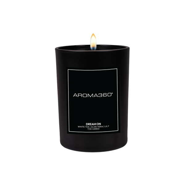 White Tea Single Wick Candle - Dream On | Aroma360