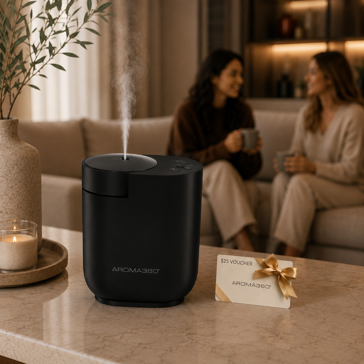 Kube Portable Scent Diffuser / Black — FREE Kube Portable Diffuser with a FREE $25 Voucher