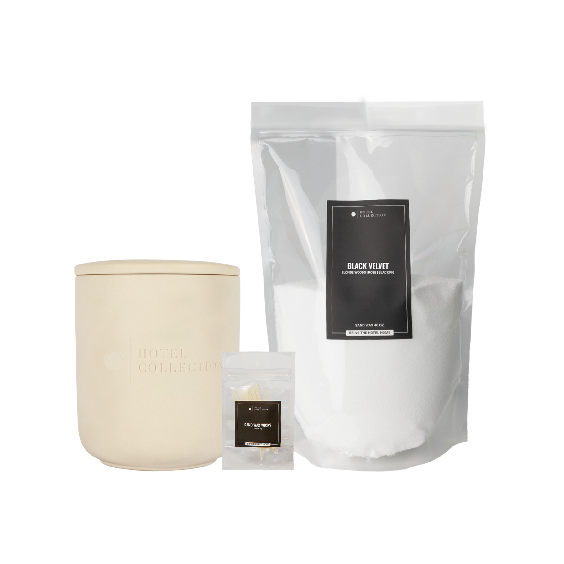 Petite Ceramic Sand Wax Set