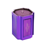 The Bougie Sand Wax Set features a 40oz scented sand wax, 30 candle wicks, and a stunning 33oz recyclable metallic vessel. Available in Blue, Red, Black, Green, and Purple scents, this eco-friendly, refillable candle set offers a sustainable and opulent ambiance.