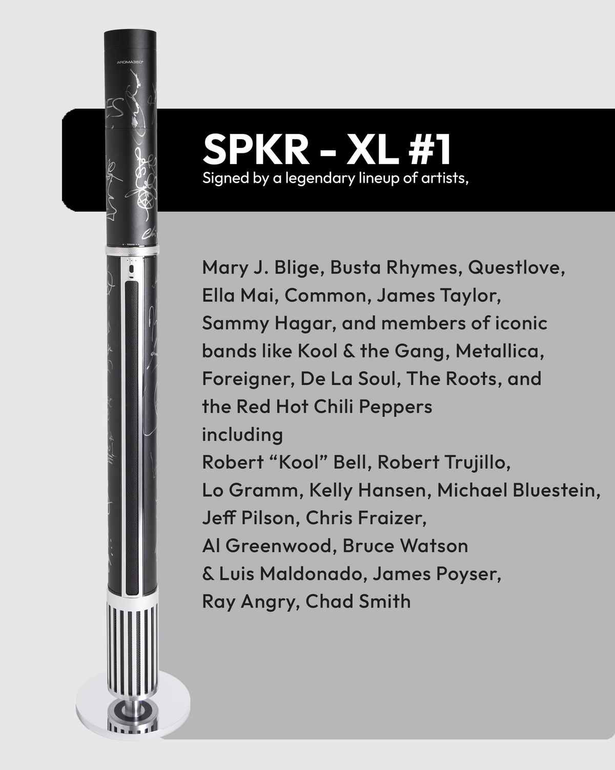 Autographed SPKR™ XL Scent Diffuser Autographed SPKR™ XL Scent Diffuser